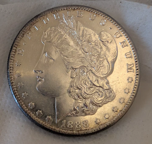 1888 -S Morgan Better Date with only 657,000 minted, Very choice AU-BU
