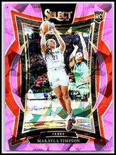 2025 Panini Select WNBA #87 Makayla Timpson Pink Ice Prizms Rookie Indiana Fever