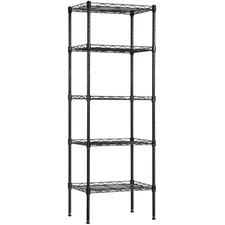 5-Shelf Storage Shelves, Adjustable Shelving Unit Wire Shelving Metal Shelves...
