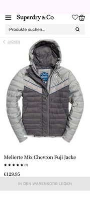 Superdry Mix Chevron Fuji Jacke für Herren