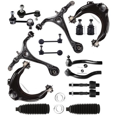 16Pcs Suspension Kit Control Arms Tie Rods Sway Bar Link for Acura TSX Accord