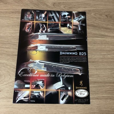 GUNS80 MAGAZINE ADVERT 12X9 BROWNING B25  GOLDEN FEATHER 