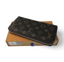 AUTHENTIC LOUIS VUITTON MONOGRAM ZIPPY WALLET ZIP AROUND LONG PURSE BROWN W/Box