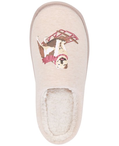 Club Room Men's Sled Dog Slippers (Beige, Small) - Picture 4 of 5