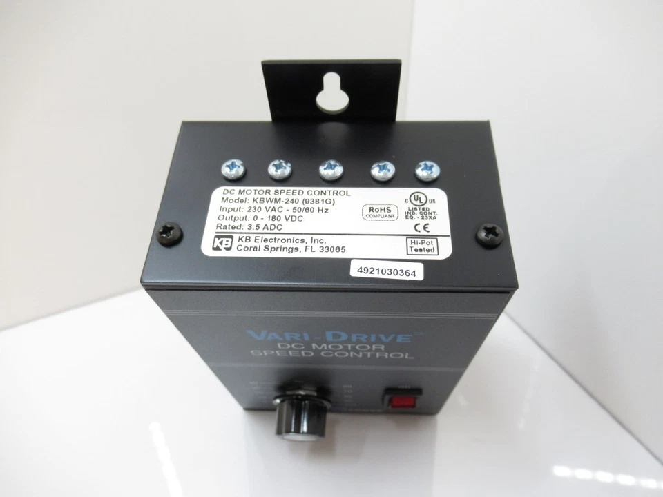 KB 9381G KBWM-240 KBWM240 DC Drive, NEMA-1, 230V AC, THRU 0.75 HP New In Box - Image 3 of 4