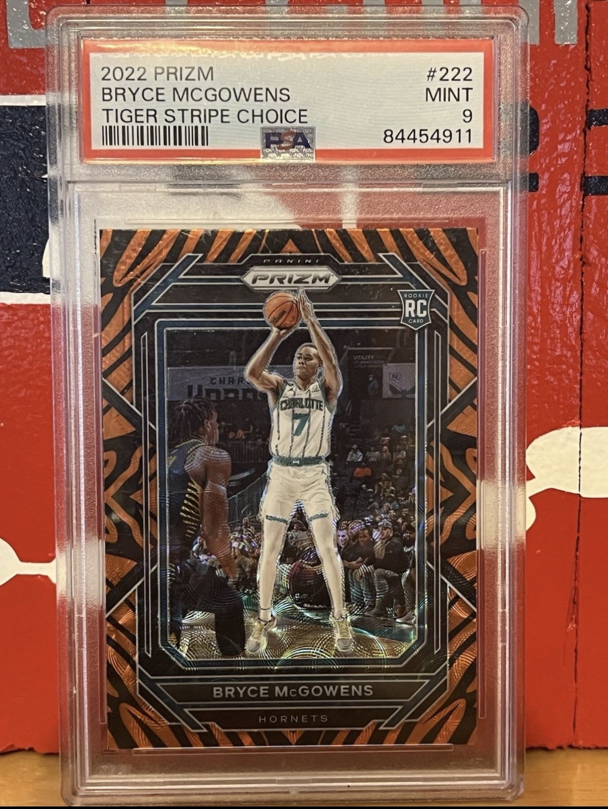 2022 PANINI PRIZM SSP #222 RC BRYCE MCGOWENS TIGER STRIPE CHOICE PSA 9 🔥🔥