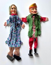 2x alte Handpuppen Kaspertheater Handarbeit Puppentheater Charakterkopf