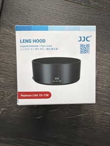 JJC ES-73B Reversible Lens Hood Shade Cover for Canon RF 45mm F1.2 STM on R5 R6