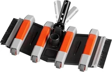 Heavy Duty Pool Vacuum Head with 3.2LB-Upgrade Direction-Control(Orange) 