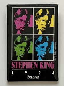 Stephen King 1994 Vintage Signet Books Promotional Pin-Back Button