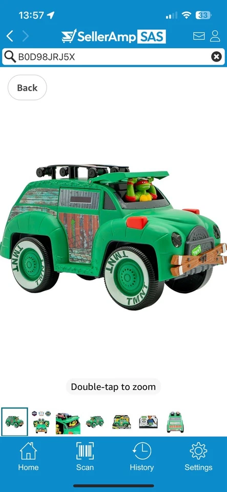 TEENAGE MUTANT NINJA Turtles TMNT Turtle Powered Party Cruiser Classic Auto - Bild 3 von 4