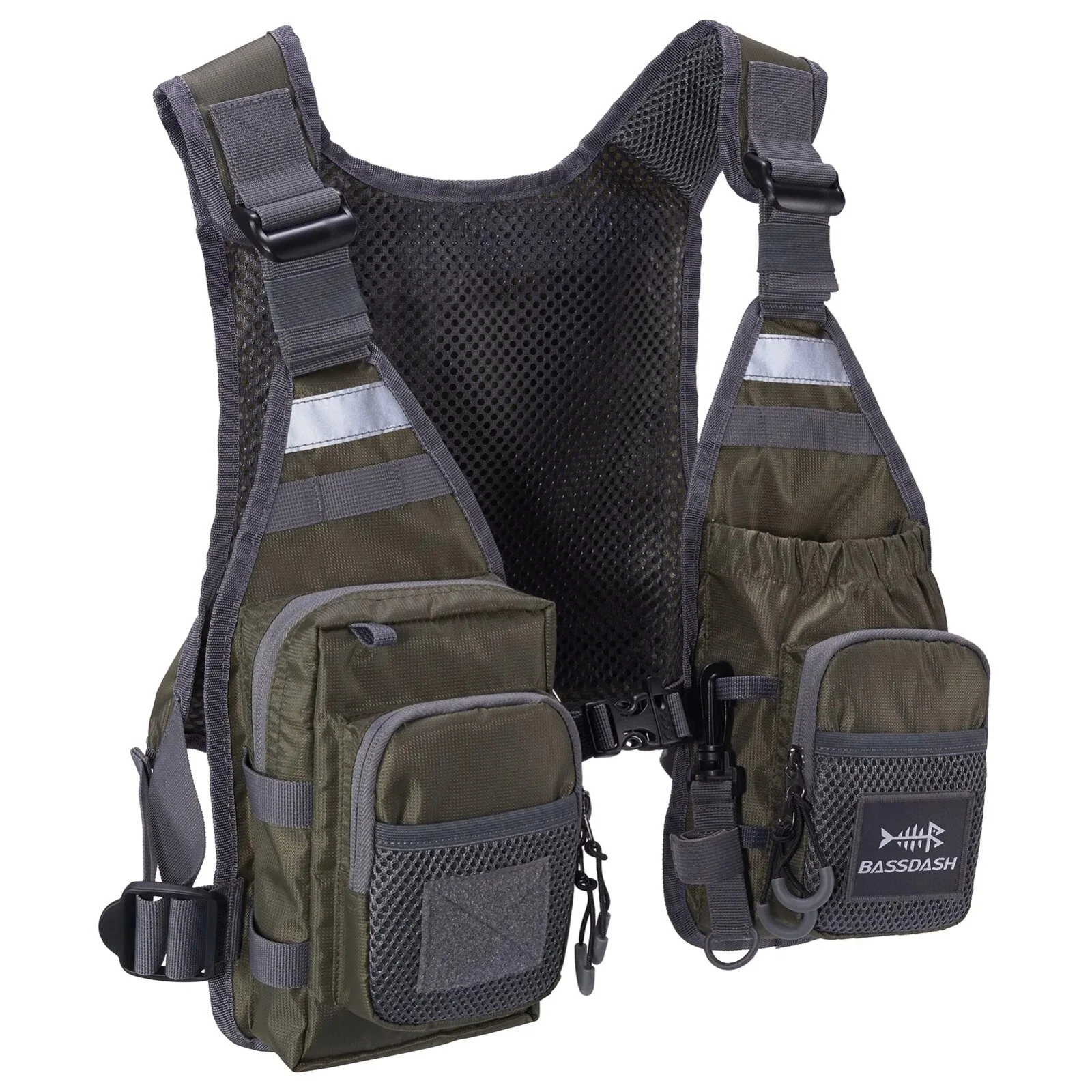 FV08 Ultra Lightweight Fly Fishing Vest for Men and Women Portable Chest Pack On