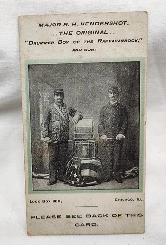 1890's Grand Trunk Railway Drummer boy of the Rappahannock Business Card