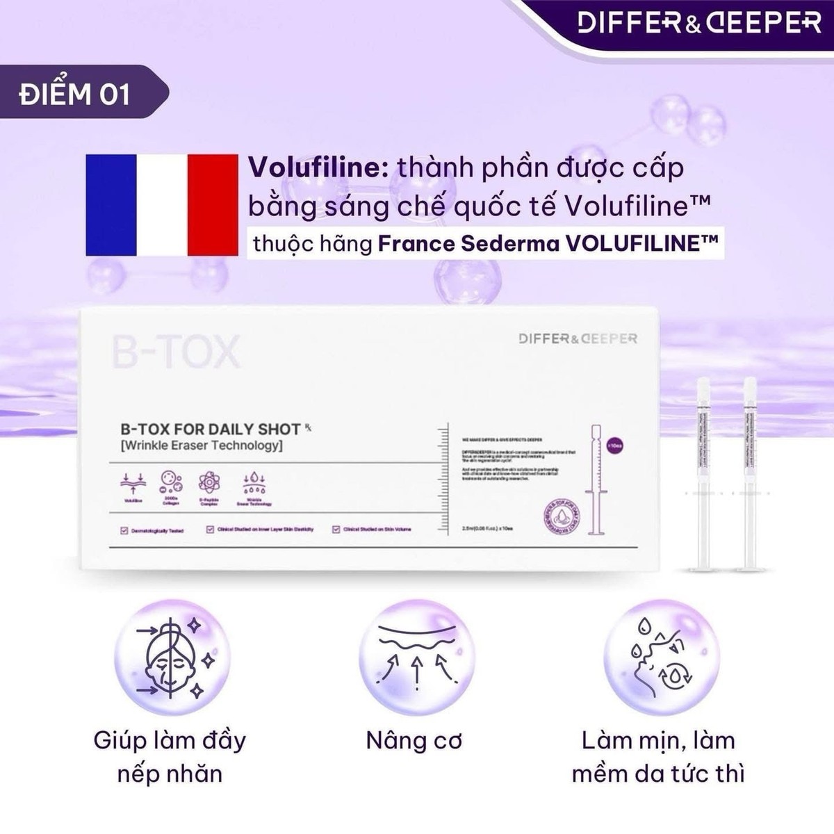 Differ & Deeper B-Tox For Daily Shot Wrinkle Eeaser Technology 2.5