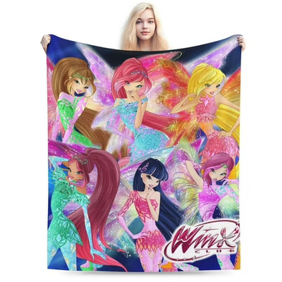 Magical Fairy Club Flannel Blanket Cozy Warm Throw Gift for Kids
