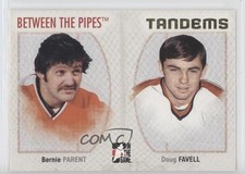 2006-07 ITG Between the Pipes Tandems Bernie Parent Doug Favell #136 HOF m5x