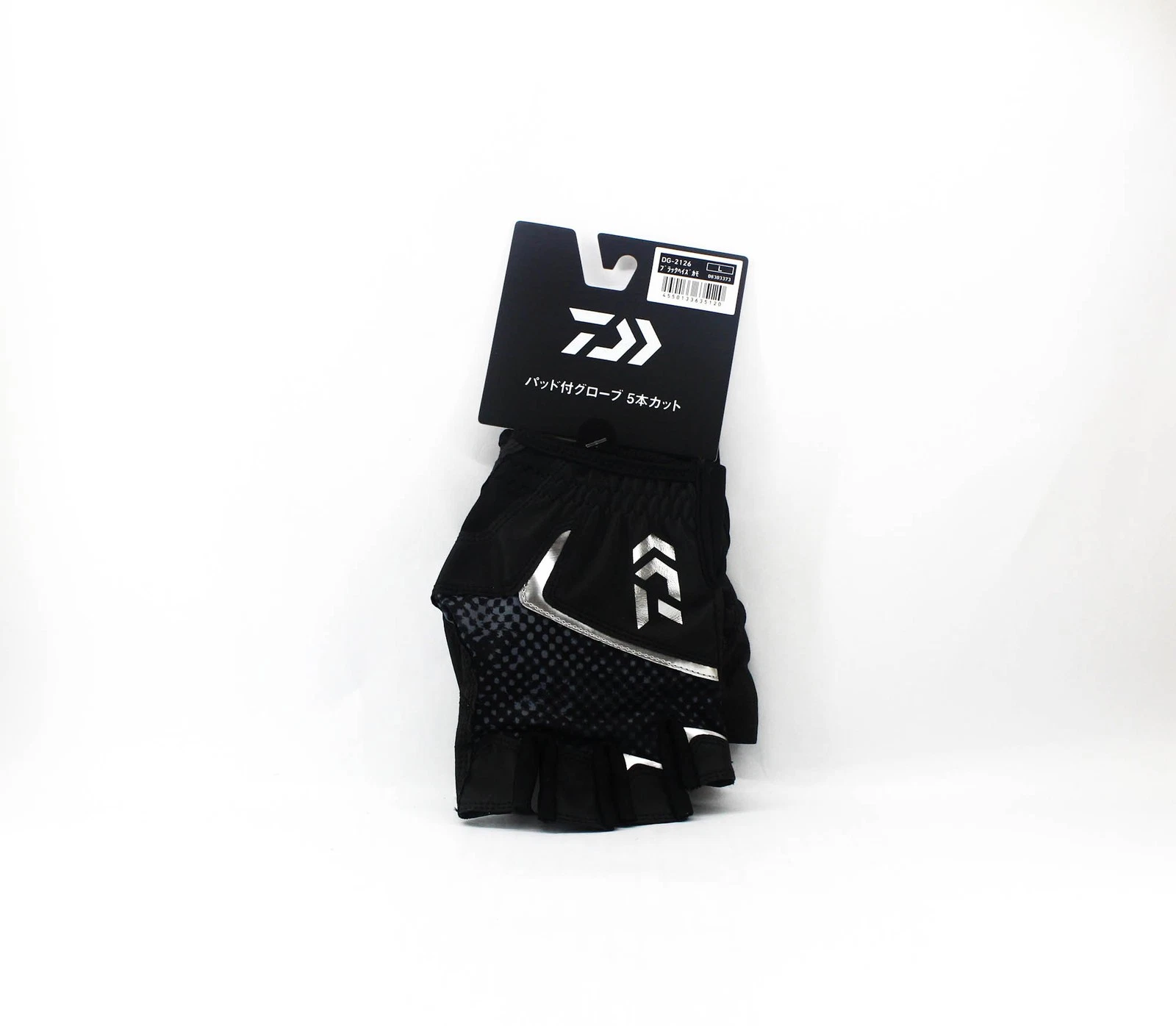 Daiwa Gloves DG-2126 Padded Gloves Size L Black Haze Camo (5120)