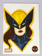 Marketplace image: 2025 Topps Chrome Marvel Deadpool Sketch Card X-23 Marlo Agunos 1/1