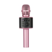 Core Innovations Wireless Karaoke Mic w/ Speakers  HD Recording   Rose Gold
