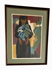 Bruce Currie Original Signed Color Woodcut 35100 Associated American Artists Ny