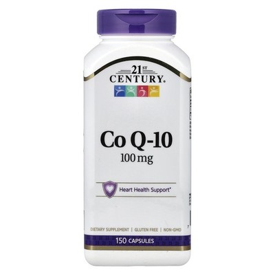 21st Century CoQ10 100 mg 150 Capsules Gluten-Free