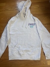 Twice Ready to Be World Tour Official Cotton Blend Hoodie Sweatshirt White   M