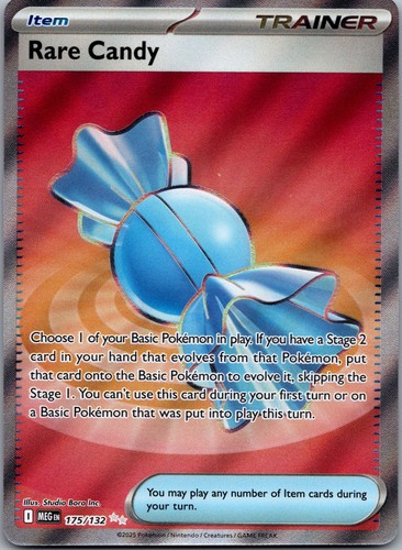 Rare Candy 175/132 Mega Evolution 2025 Pokémon TCG