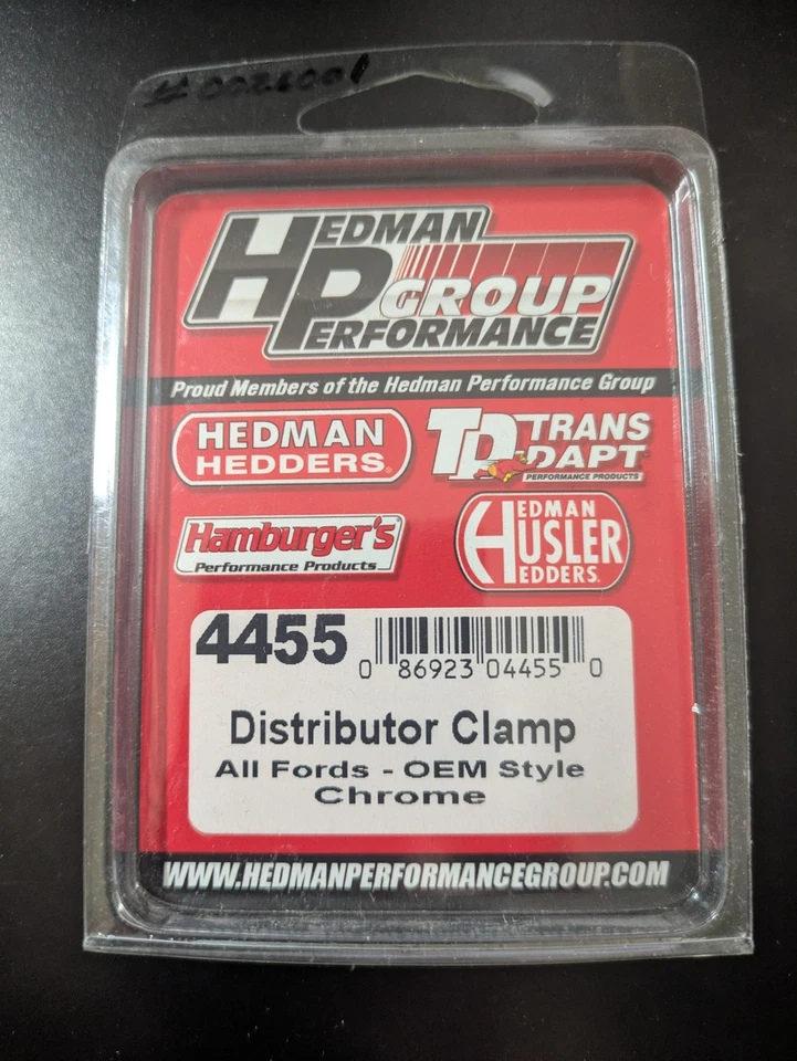 Transdapt 4455 ORG MFR-Style Distributor Clamp All For Ford-Chrome NEW - Image 2 of 2