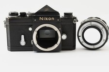 EXC+5 Nikon F Eye Level Black 35mm SLR Film Camera 50mm f1.4 Len -Ships from US