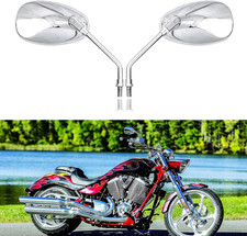 Motorcycle Mirrors Universal 8Mm 10Mm Chrome Rear View Side Mirror Handle Bar Ba