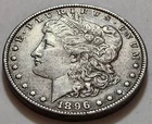 1896 Morgan Silver Dollar BROAD STRUCK  50c 90% Silver Philadelphia        X33