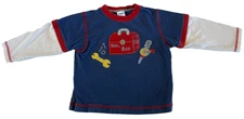 2007 GYMBOREE Mr. Fix-It Tool Box Tools Appliqué Double Sleeve 2in1 Tee 2T 2 Yrs