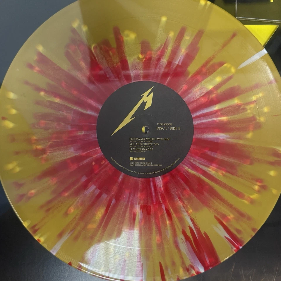 METALLICA SANTA CLARA CALIFORNIA SPLATTER VINYL POP UP SHOP SAN JOSE RECORD 2025 — 第 2/4 张图片