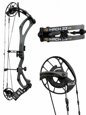 New PSE Mach 33 EC2 Right Hand 70lb Charcoal