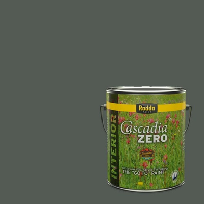 #ad Rodda Paint CASCADIA ZERO Interior Satin Paint amp; Primer in One 1 Gallon Gre... $63.44