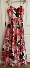 Blondie Nites Stacy Skylar Floral Formal Long Dress Sz 5 Bloom Sweetheart Corset