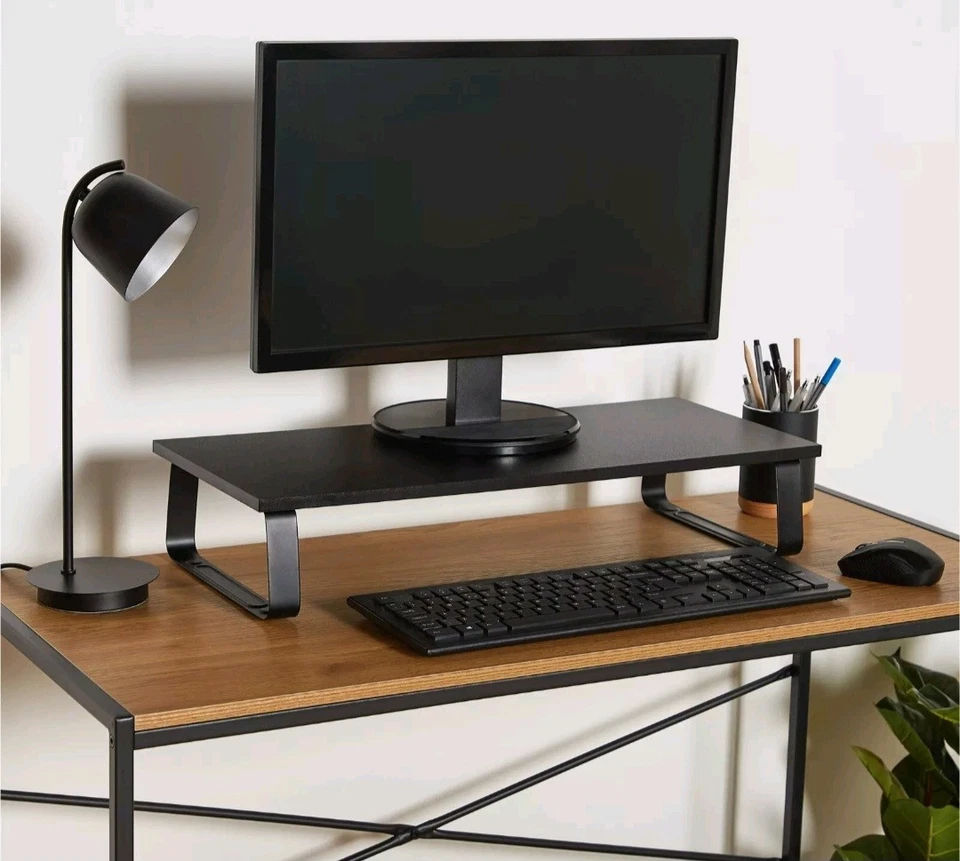 VonHaus Monitor Stand for Desks, Ergonomic Screen Riser with Non-Slip Legs - Image 3 of 3
