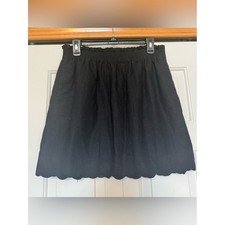 J. Crew Linen Blend scallop mini skirt