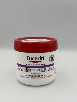 Eucerin Roughness Relief Cream 16oz Urea Enriched Fragrance Free NEW