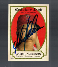 2005 Topps Cracker Jack  #155 Garret Anderson Signed Autographed Auto Angels