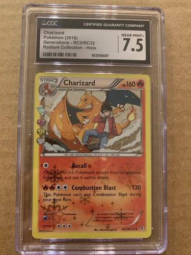 Charizard graded CGC 7.5 for sale on eBay