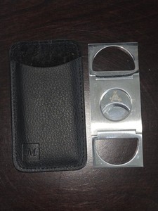 Monte Cristo Samuri Double Blade Cigar Cutter With Case
