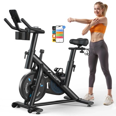 Exercise Bike Magnetic Home Stationary Bike with Free App Quiet Indoor Cycling B