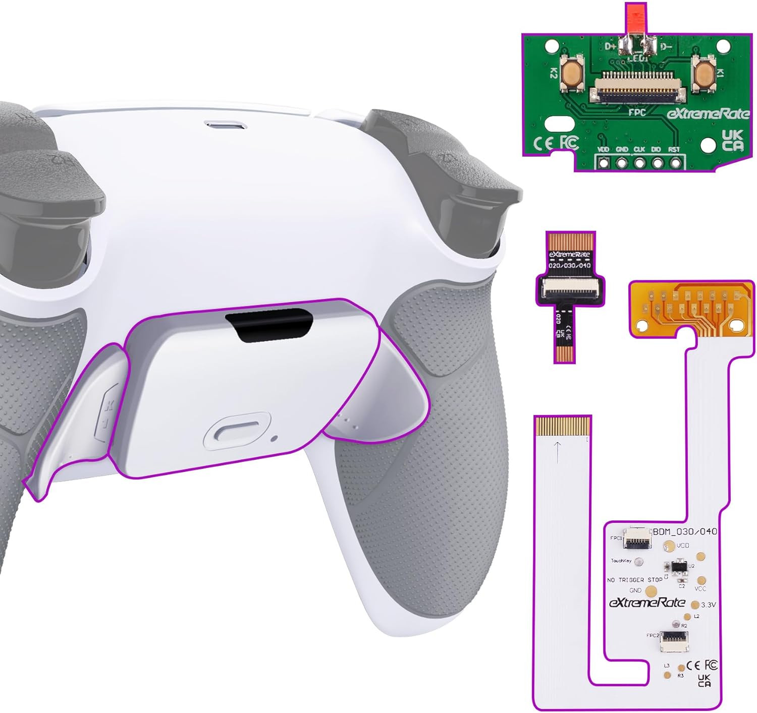 Evolution Kit Rise V3 PS5 Controller BDM-030/040/050 4 Tasti
