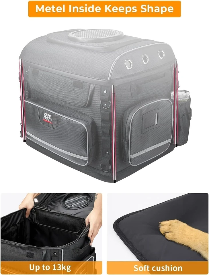 Bolsas portaequipajes para perros/gatos de motocicleta Pet Voyagers para Street Glide Road King con... Foto 4 de 4