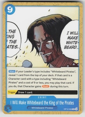 WHITEBEARD KING OF THE PIRATES OP12-058 - ONE PIECE LEGACY OF THE MASTER - NM