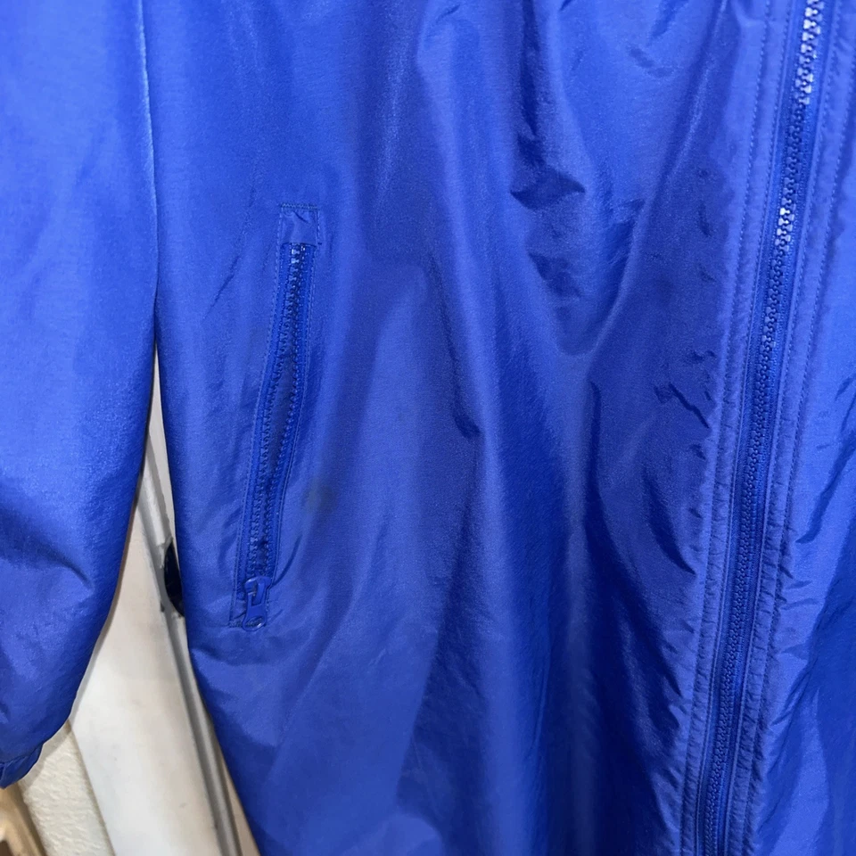 VINTAGE Tri-Mountain Jacket Mens Fleece Lined Hooded  Blue Large - Image 3 of 4