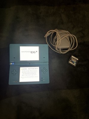 DSi Light Blue with Pokemon Diamond and Charger Tested Working