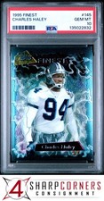 1995 FINEST #145 CHARLES HALEY COWBOYS HOF POP 2 PSA 10