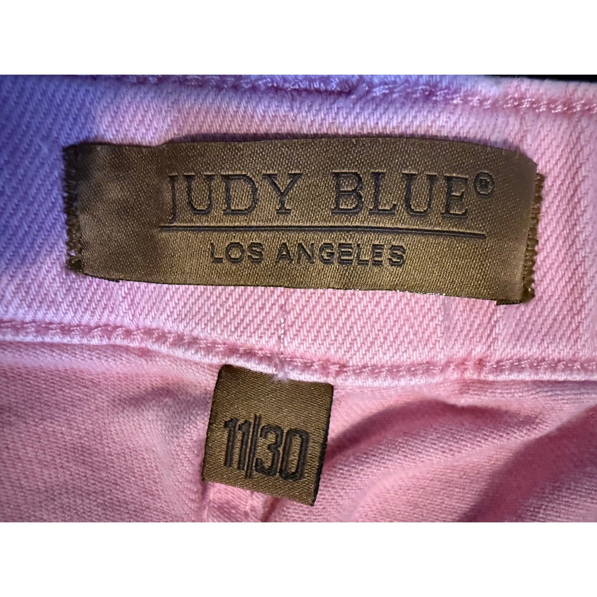 Judy Blue JB88814 C Jogger Pants Womens 11/30 Pink Garment Dyed